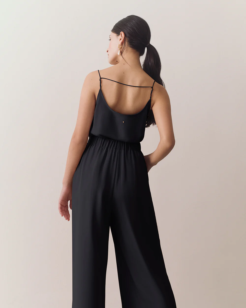 The Summer Tapered Camisole in Black