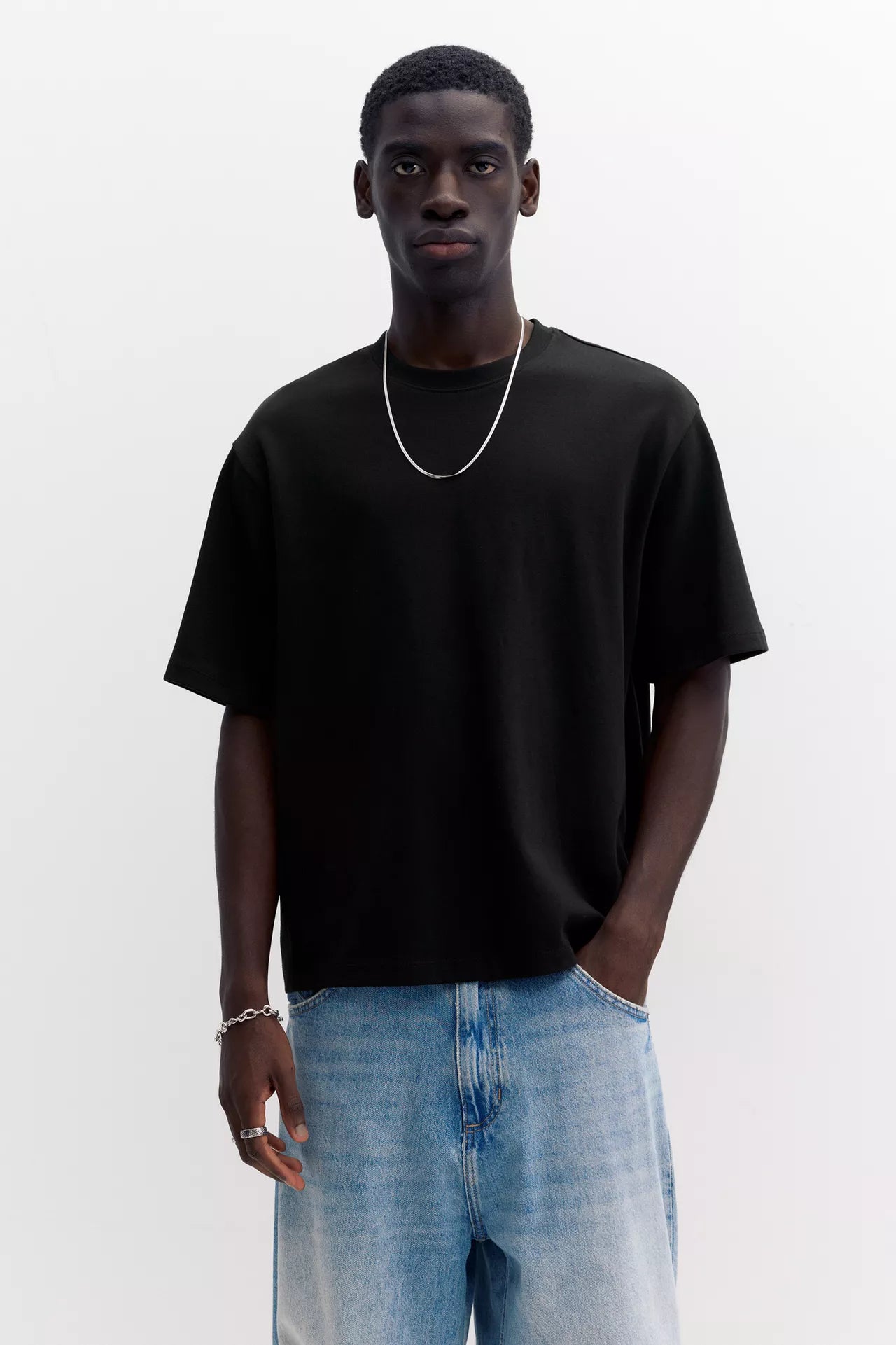 The Heavyweight Box Cut Tee Black