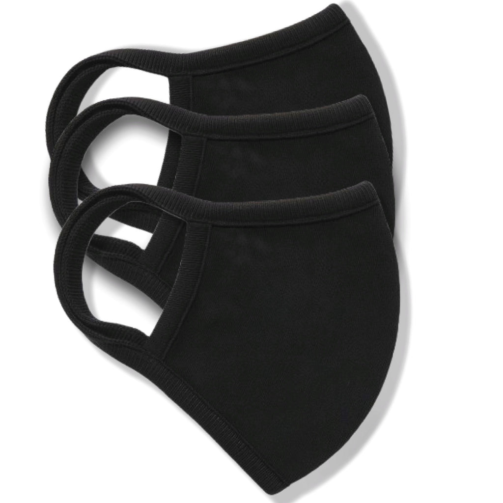 Cotton Face Masks - Made of Premium Organic Cotton, Reusable Washable Soft Cloth Face Masks 3/6 Pk