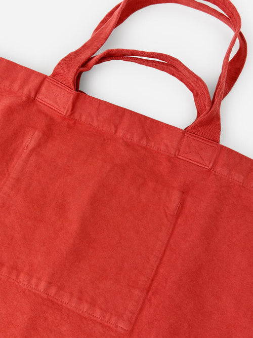 Oversized Canvas Tote in Orange