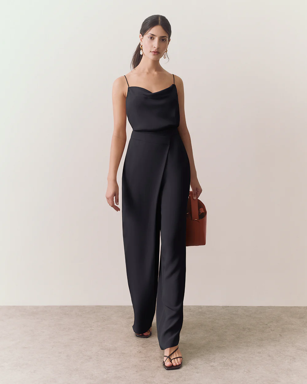 The Summer Tapered Camisole in Black